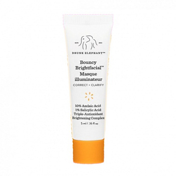 DRUNK ELEPHANT Bouncy Brightfacial Brightening Mask with 10% Azelaic Acid + 1% Salicylic Acid (миниатюра)