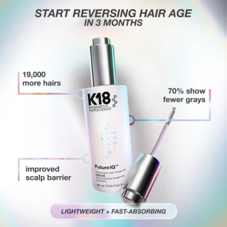 Купить K18 BIOMIMETIC HAIRSCIENCE FutureIQ Biomimetic Hair Longevity Serum на Beautystorage.ru. Быстрая доставка по России и СНГ.