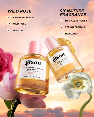 GISOU Honey Infused Hair Perfume - Wild Rose купить в Beauty Storage. Быстрая доставка по России и СНГ.
