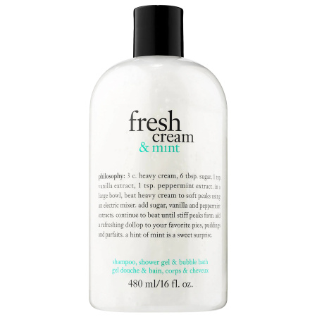 PHILOSOPHY Fresh Cream & Mint Shampoo, Shower Gel & Bubble Bath