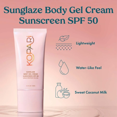Купить KOPARI Beauty Sunglaze Body Gel Cream Sunscreen SPF 50 на Beautystorage.ru. Быстрая доставка по России и СНГ.