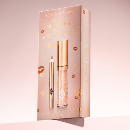 CHARLOTTE TILBURY Glossy Lip Duo Nude Pink купить в Beauty Storage. Быстрая доставка по России и СНГ.