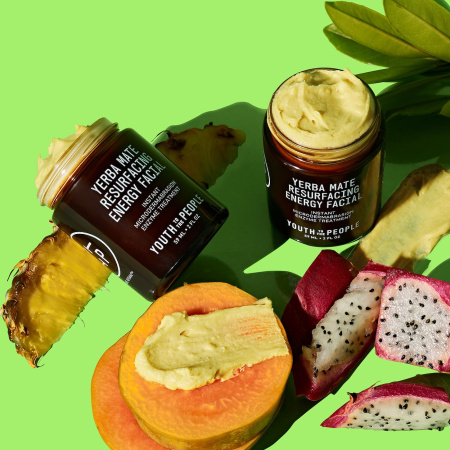 YOUTH TO THE PEOPLE Yerba Mate Resurfacing + Exfoliating Energy Facial with Enzymes + Niacinamide купить в Beauty Storage. Быстрая доставка по России и СНГ.