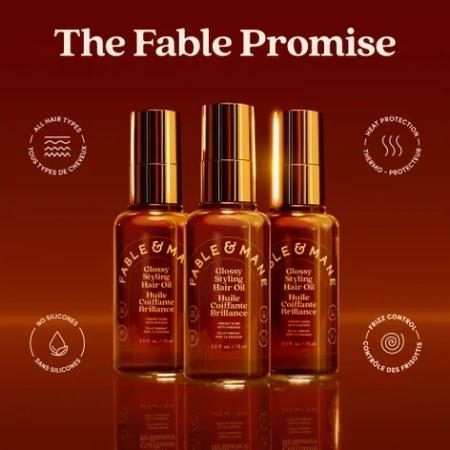 Купить FABLE & MANE Glossy Styling Hair Oil на Beautystorage.ru. Быстрая доставка по России и СНГ.