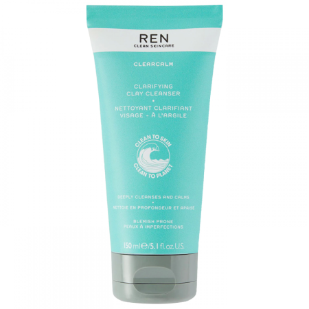 REN Clean Skincare Clearcalm Clarifying Clay Cleanser  купить в Beauty Storage. Быстрая доставка по России и СНГ.