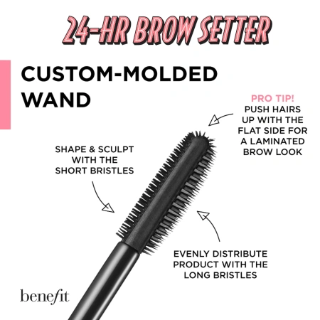 BENEFIT COSMETICS 24-HR Brow Setter Clear Brow Gel with Lamination Effect купить в Beauty Storage. Быстрая доставка по России и СНГ.