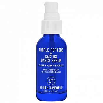 YOUTH TO THE PEOPLE Triple Peptide + Cactus Hydrating + Firming Oasis Serum купить в Beauty Storage. Быстрая доставка по России и СНГ.
