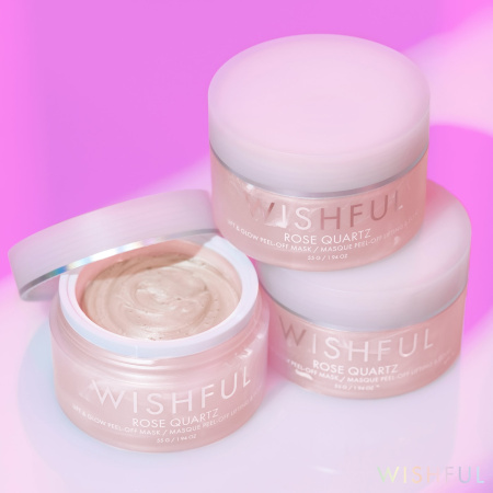WISHFUL Rose Quartz Lift & Glow Peel Off Mask купить в Beauty Storage. Быстрая доставка по России и СНГ.