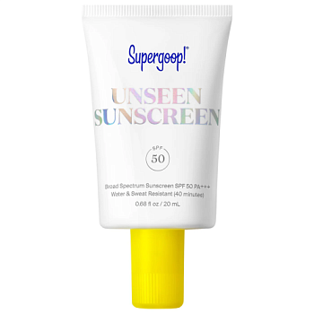 SUPERGOOP! Mini Unseen Sunscreen SPF 40/50 Invisible Sun Protection for Face купить в Beauty Storage. Быстрая доставка по России и СНГ.

