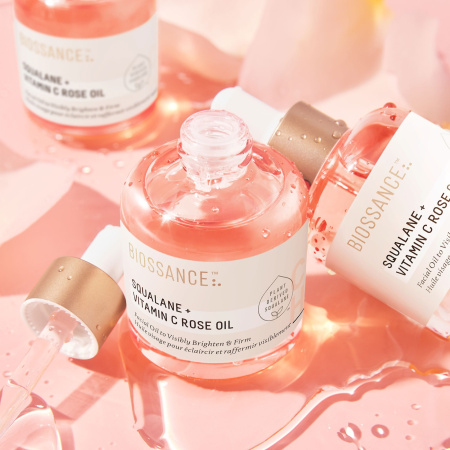 BIOSSANCE Squalane + Vitamin C Rose Oil