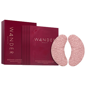 WANDER BEAUTY Baggage Claim Rose Gold Eye Masks