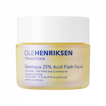 OLEHENRIKSEN Dewtopia 25% AHA + PHA Flash Facial Exfoliating Face Maskl купить в Beauty Storage. Быстрая доставка по России и СНГ.

