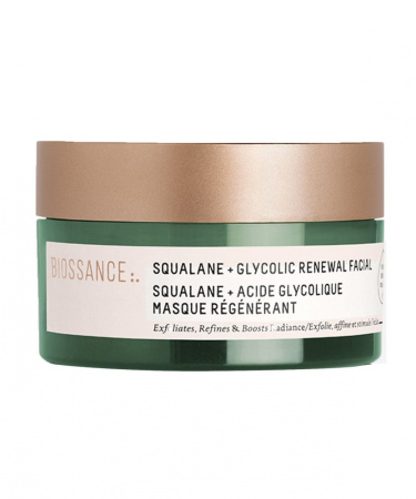 Exclusive roundel BIOSSANCE Squalane + Glycolic Renewal Facial