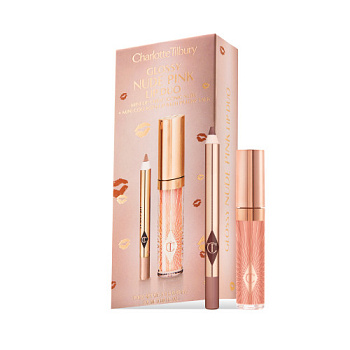CHARLOTTE TILBURY Glossy Lip Duo Nude Pink купить в Beauty Storage. Быстрая доставка по России и СНГ.