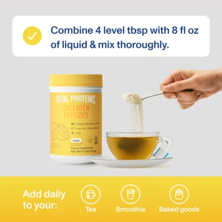 VITAL PROTEINS Lemon Collagen Peptides купить в Beauty Storage. Быстрая доставка по России и СНГ.