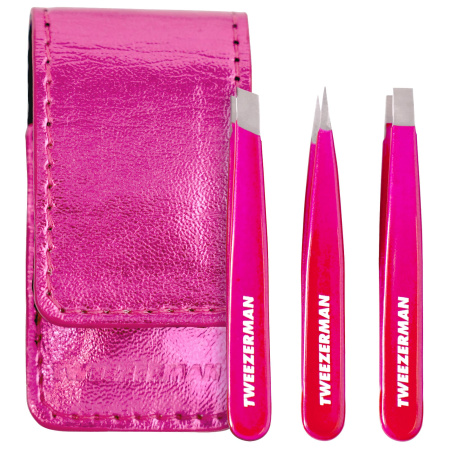 TWEEZERMAN Mini Pink Perfection Tweezer Set