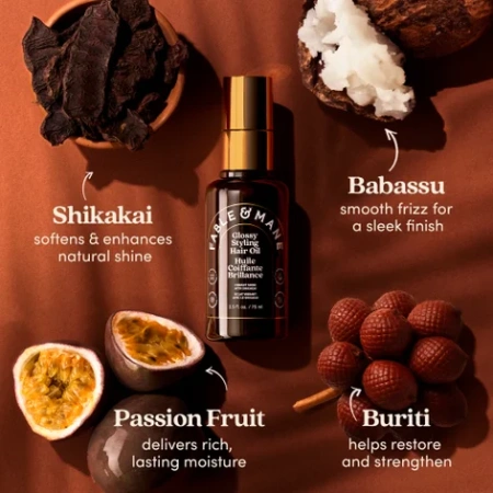 Купить FABLE & MANE Glossy Styling Hair Oil на Beautystorage.ru. Быстрая доставка по России и СНГ.