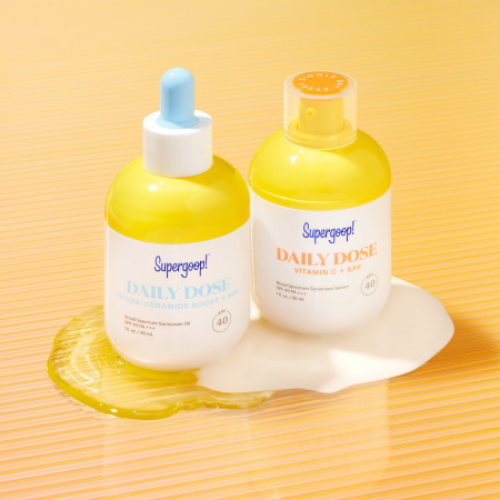 SUPERGOOP! Daily Dose Hydra-Ceramide Boost + SPF 40 Sunscreen Oil PA+++ купить в Beauty Storage. Быстрая доставка по России и СНГ.
