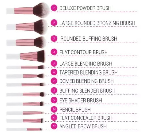 BH COSMETICS Crystal Quartz - 12 Piece Brush Set купить в Beauty Storage. Быстрая доставка по России и СНГ.