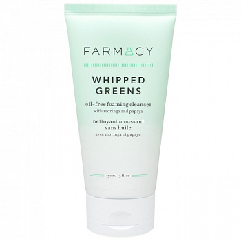 FARMACY Whipped Greens: oil-free foaming cleanser with moringa and papaya  купить в Beauty Storage. Быстрая доставка по России и СНГ.