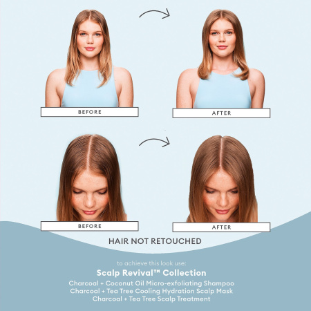 BRIOGEO Scalp Revival™ Charcoal + Tea Tree Cooling Hydration Mask for Dry, Itchy Scalp and Brush купить в Beauty Storage. Быстрая доставка по России и СНГ.
