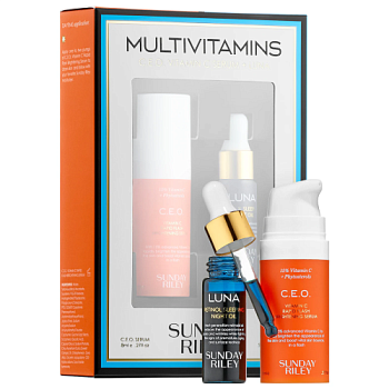 SUNDAY RILEY Multivitamins 15% Vitamin C + Retinol Mini Set купить в Beauty Storage. Быстрая доставка по России и СНГ.
