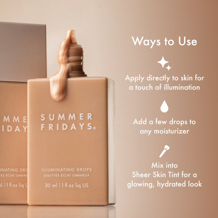 Купить SUMMER FRIDAYS Illuminating Drops на Beautystorage.ru. Быстрая доставка по России и СНГ.