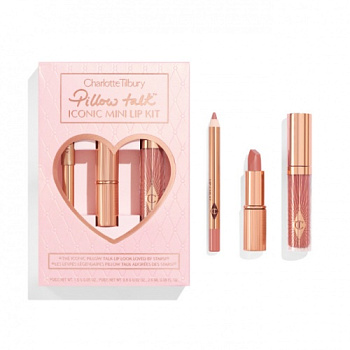 CHARLOTTE TILBURY Pillow Talk Iconic Mini Lip Kit купить в Beauty Storage. Быстрая доставка по России и СНГ.