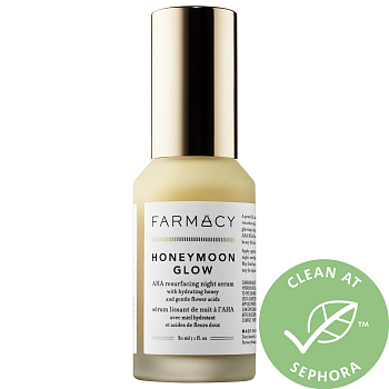 FARMACY HONEYMOON GLOW AHA Resurfacing Night Serum with Hydrating Honey + Gentle Flower Acids
