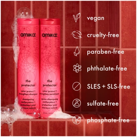 Купить AMIKA The Protector Color Protect + Strengthen Shampoo на Beautystorage.ru. Быстрая доставка по России и СНГ.