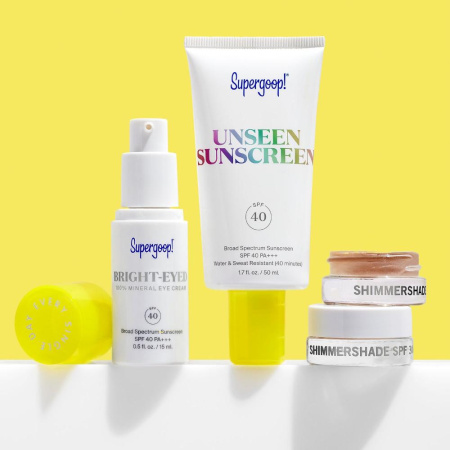 SUPERGOOP! Bright-Eyed 100% Mineral Eye Cream SPF 40 купить в Beauty Storage. Быстрая доставка по России и СНГ.