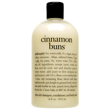 PHILOSOPHY Cinnamon Buns Shampoo, Shower Gel & Bubble Bath